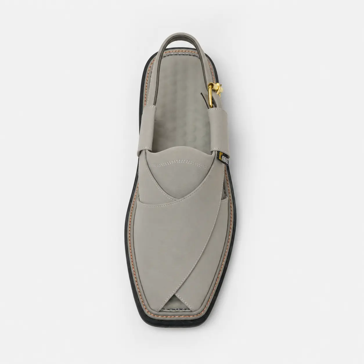 Peshawari Chappal KZPC0026-ASH WHITE - Image 6