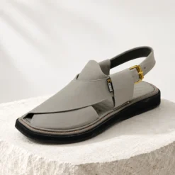 Alternative view of Peshawari Chappal KZPC0026-ASH WHITE