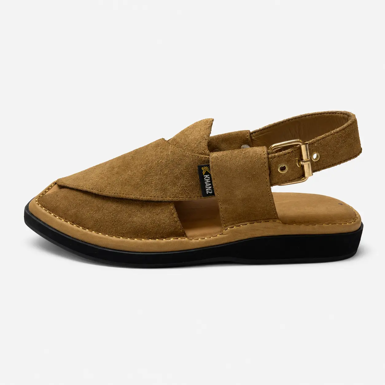 Peshawari Chappal KZPC0027-SUEDE CAMEL - Image 3