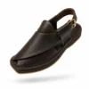 Peshawari Chappal KZPC0036-TEXTURED BROWN