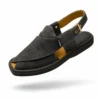 Peshawari Chappal KZPC0029-SUEDE DARK BROWN
