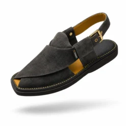 Peshawari Chappal KZPC0029-SUEDE DARK BROWN