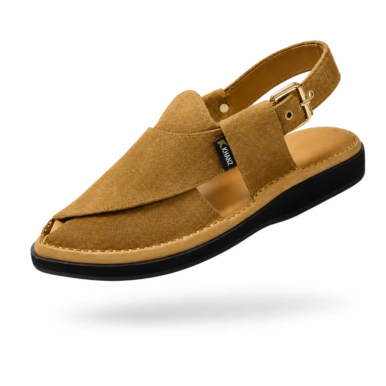 Peshawari Chappal KZPC0027-SUEDE CAMEL