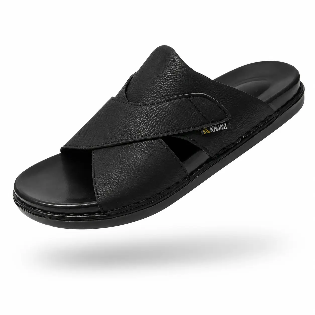 Handmade Leather Chappal KZC0033-X BLACK